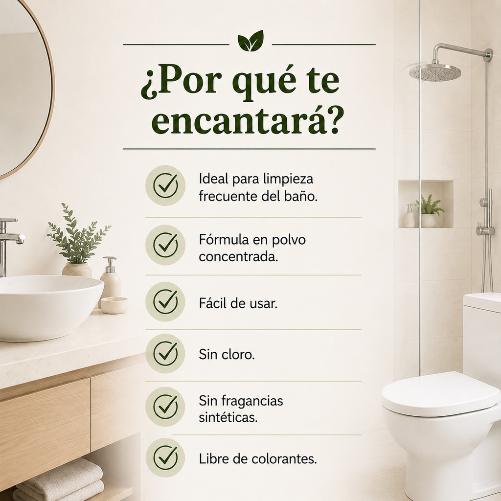 Limpiador de Baños en Polvo