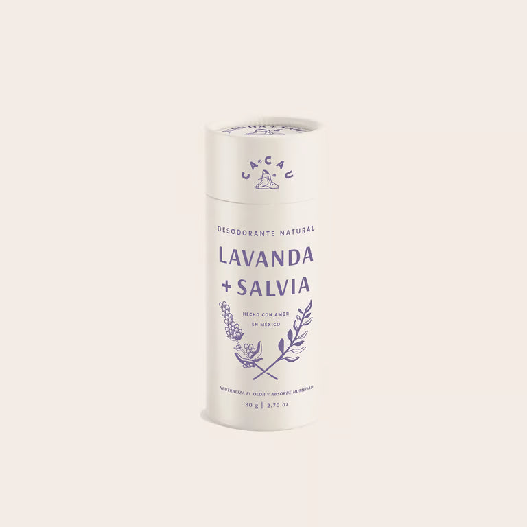 Desodorante Lavanda + Salvia Barra 80gr