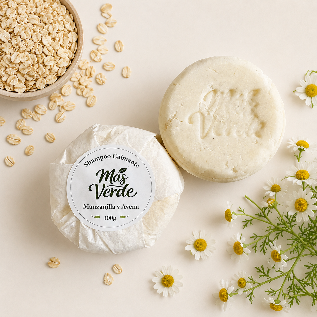 Shampoo Familiar para Cuero Cabelludo Sensible | Manzanilla & Avena