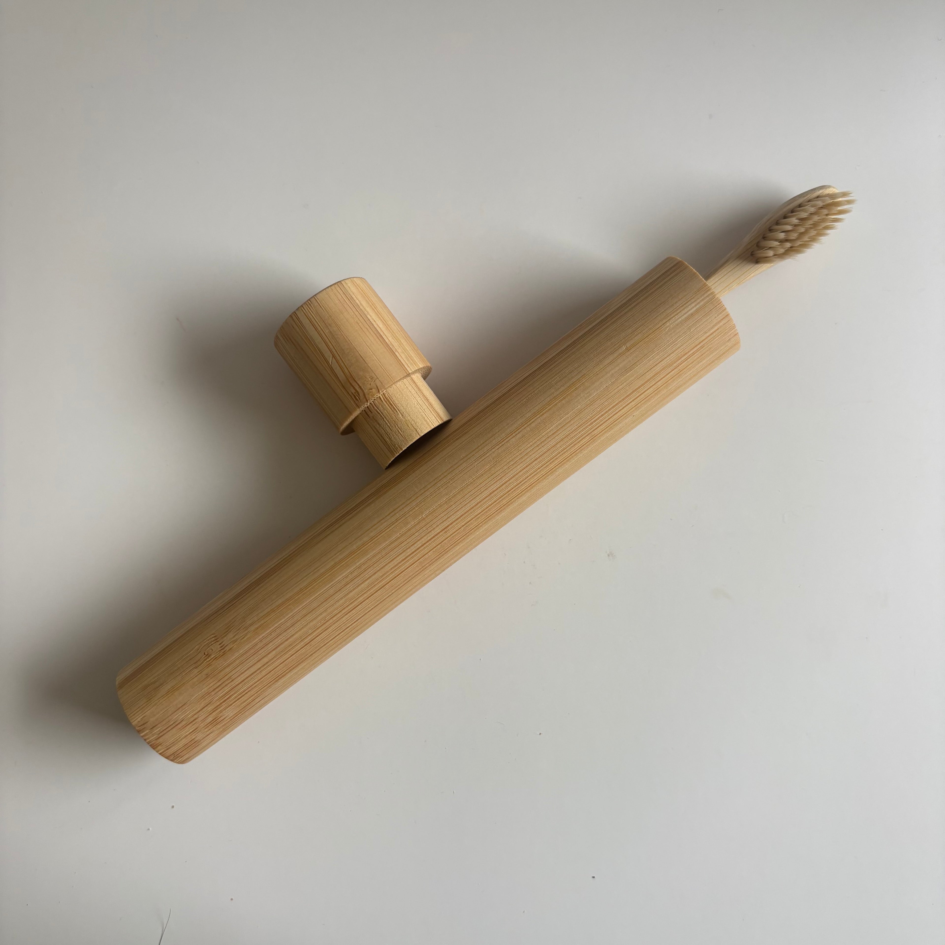 Estuche bambú cepillo de dientes