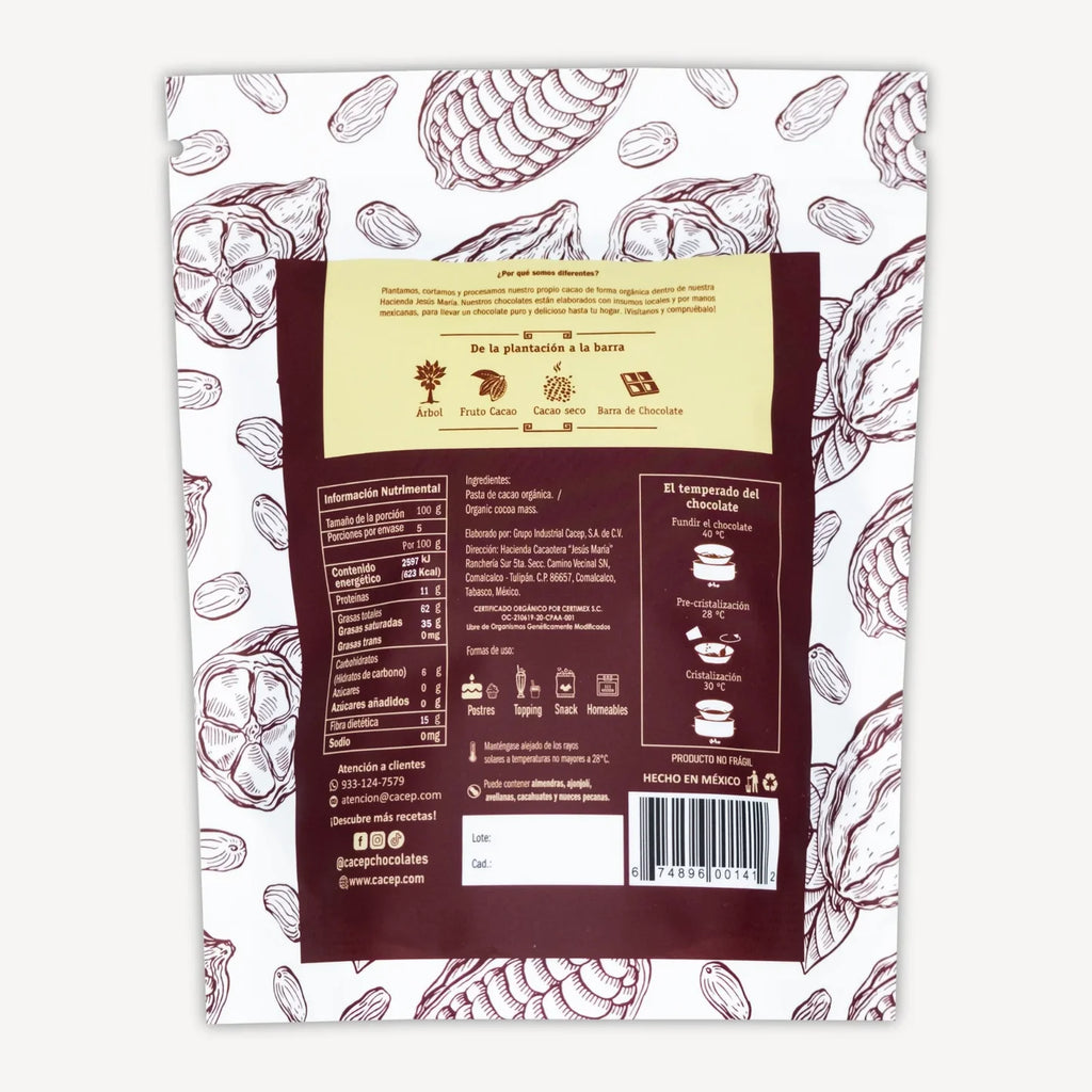Gotas 500g al 100% Cacao