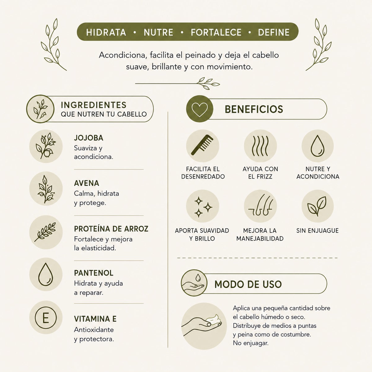 Crema para Peinar Nutritiva