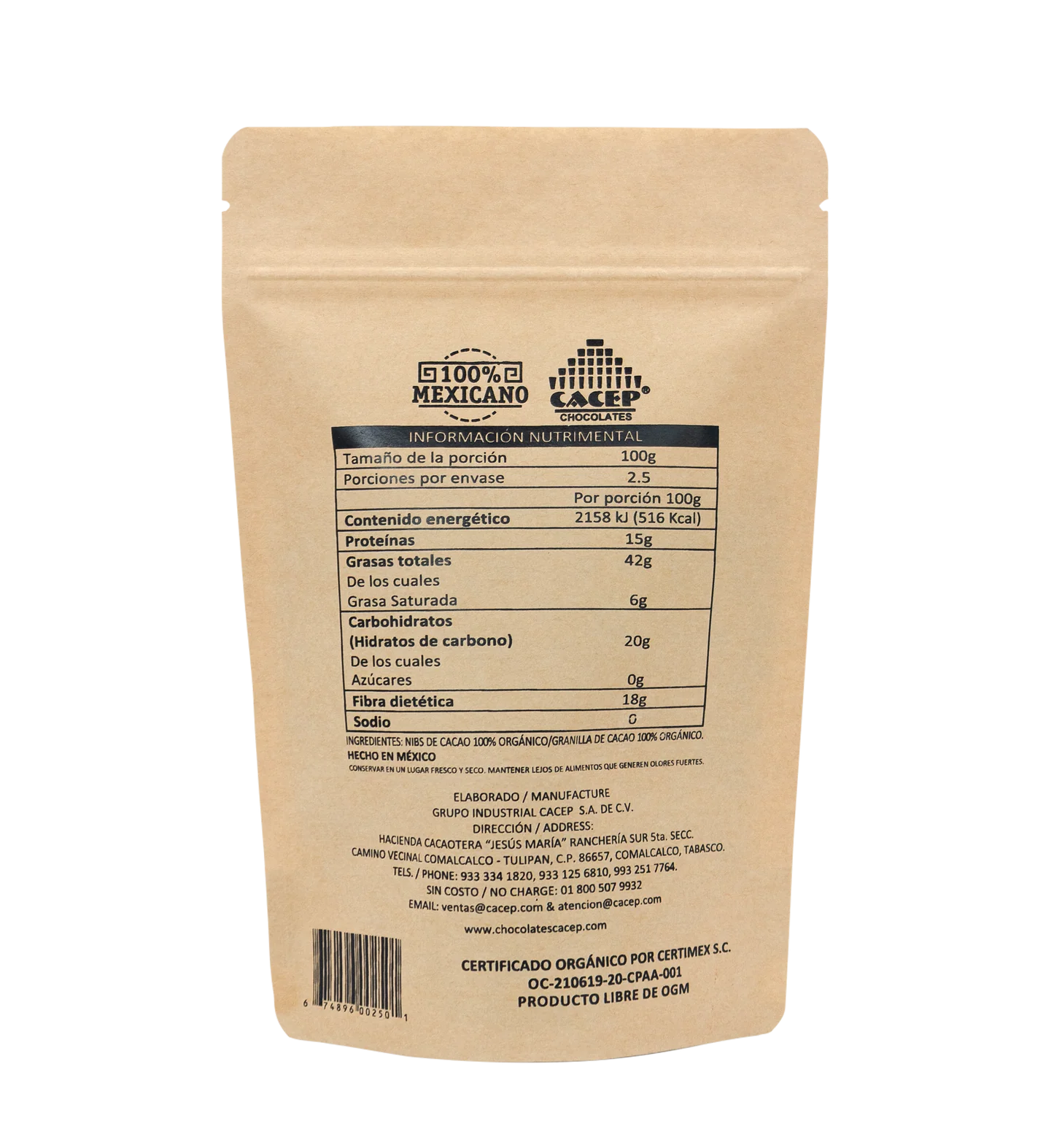 Nibs de Cacao 250g