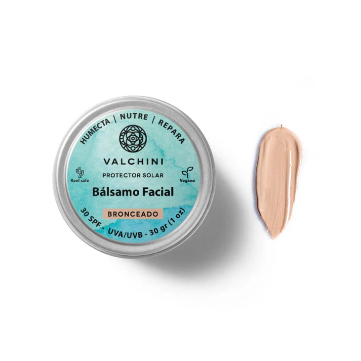 Bálsamo Protector Solar Mineral Facial con color SPF 30