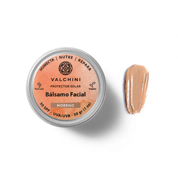 Bálsamo Protector Solar Mineral Facial con color SPF 30