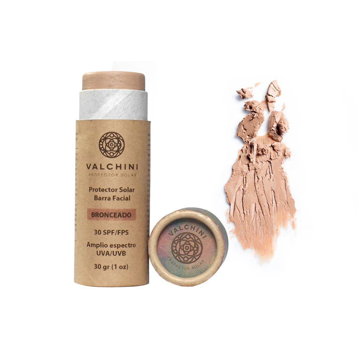 Barra Protector Solar Mineral Facial con color SPF 30