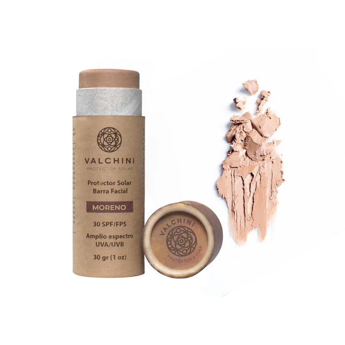 Barra Protector Solar Mineral Facial con color SPF 30