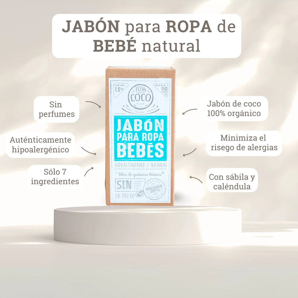 Jabón de ropa para bebé en polvo a granel