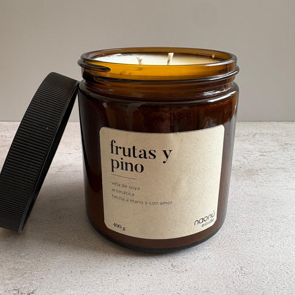 Vela Frutas & Pino 400 gr.