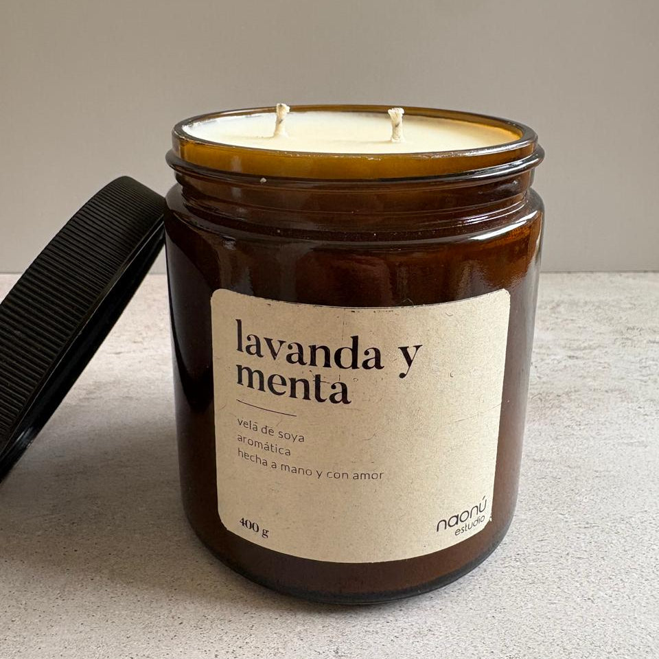 Vela Lavanta y Menta 400gr