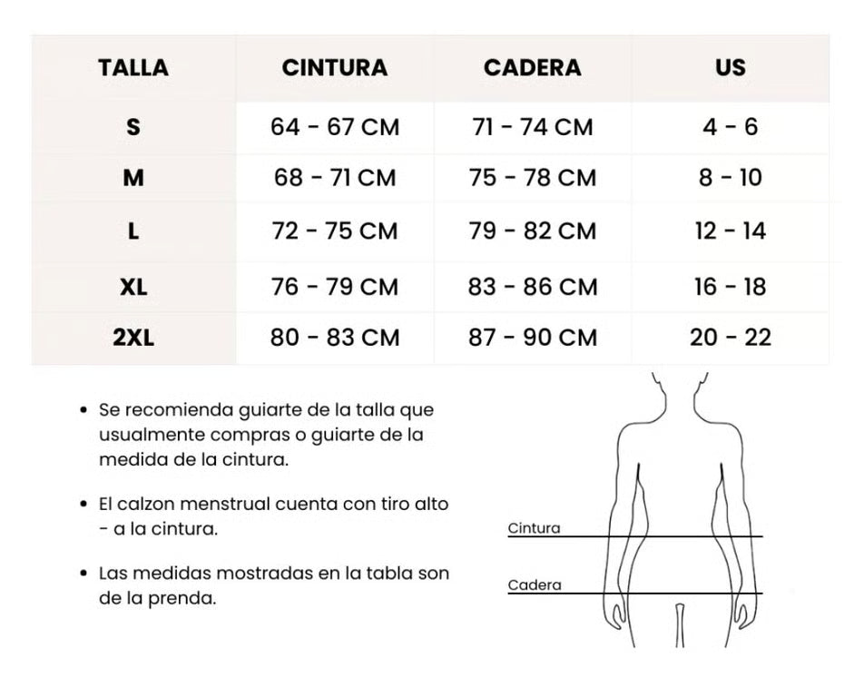 Calzón Menstrual Olivia - Ligero